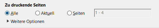 Optionen zum Drucken der Seite Seitendruckoptionen in Acrobat