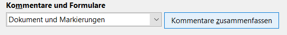 Optionen für Kommentare und Formulare Kommentar- und Formularoptionen in Acrobat