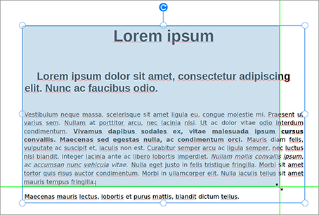 Größe des Textfelds ändern