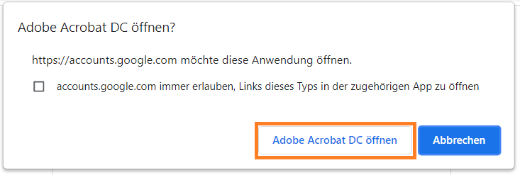 In Acrobat öffnen.