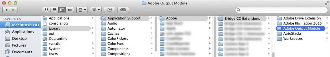 Speicherort für das Adobe-Ausgabemodul
