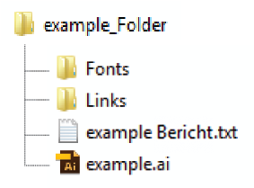 Verpackungsordnerstruktur