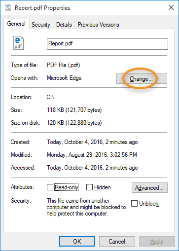 Klik op Wijzigen Klik op Wijzigen