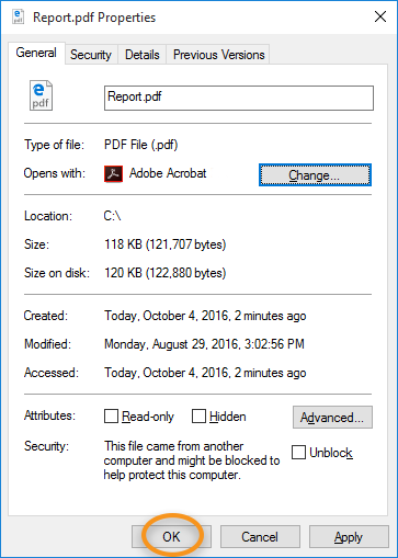 Klik op OK in het dialoogvenster Eigenschappen Klik op OK in het dialoogvenster Eigenschappen