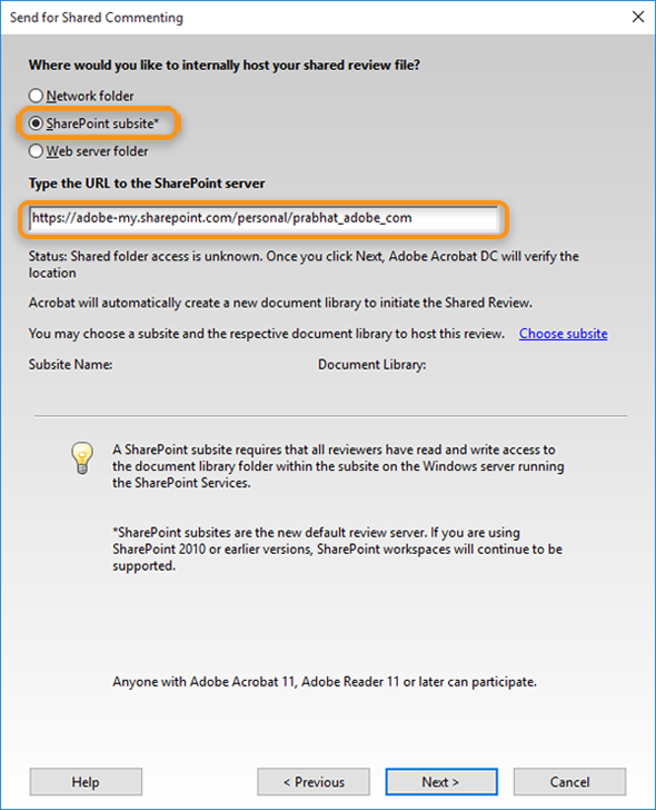 SharePoint subsite and its URL