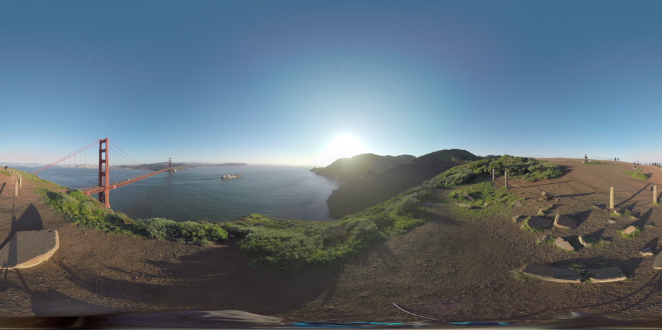 Output equirectangular composition Output equirectangular composition