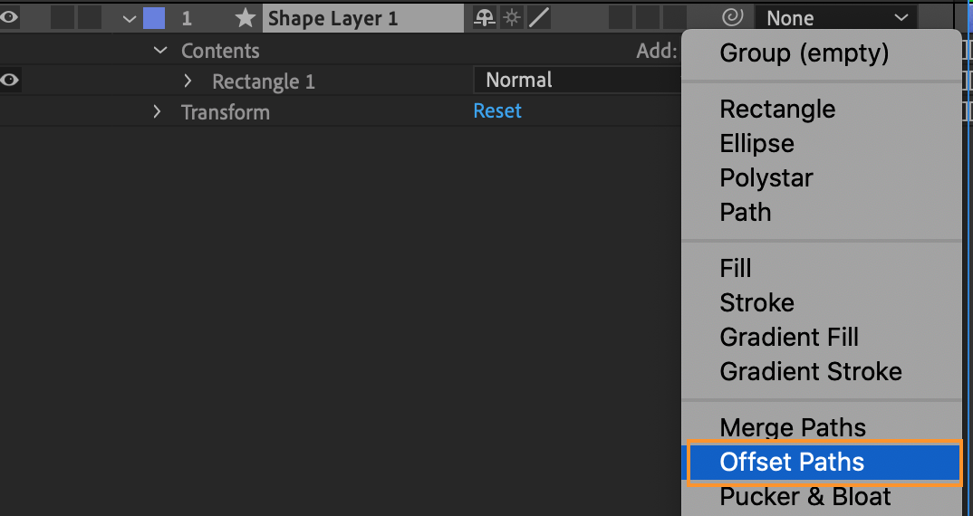 offset path
