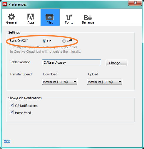 Bestandssynchronisatie in de Adobe Creative Cloud-client Bestandssynchronisatie in de Adobe Creative Cloud-client