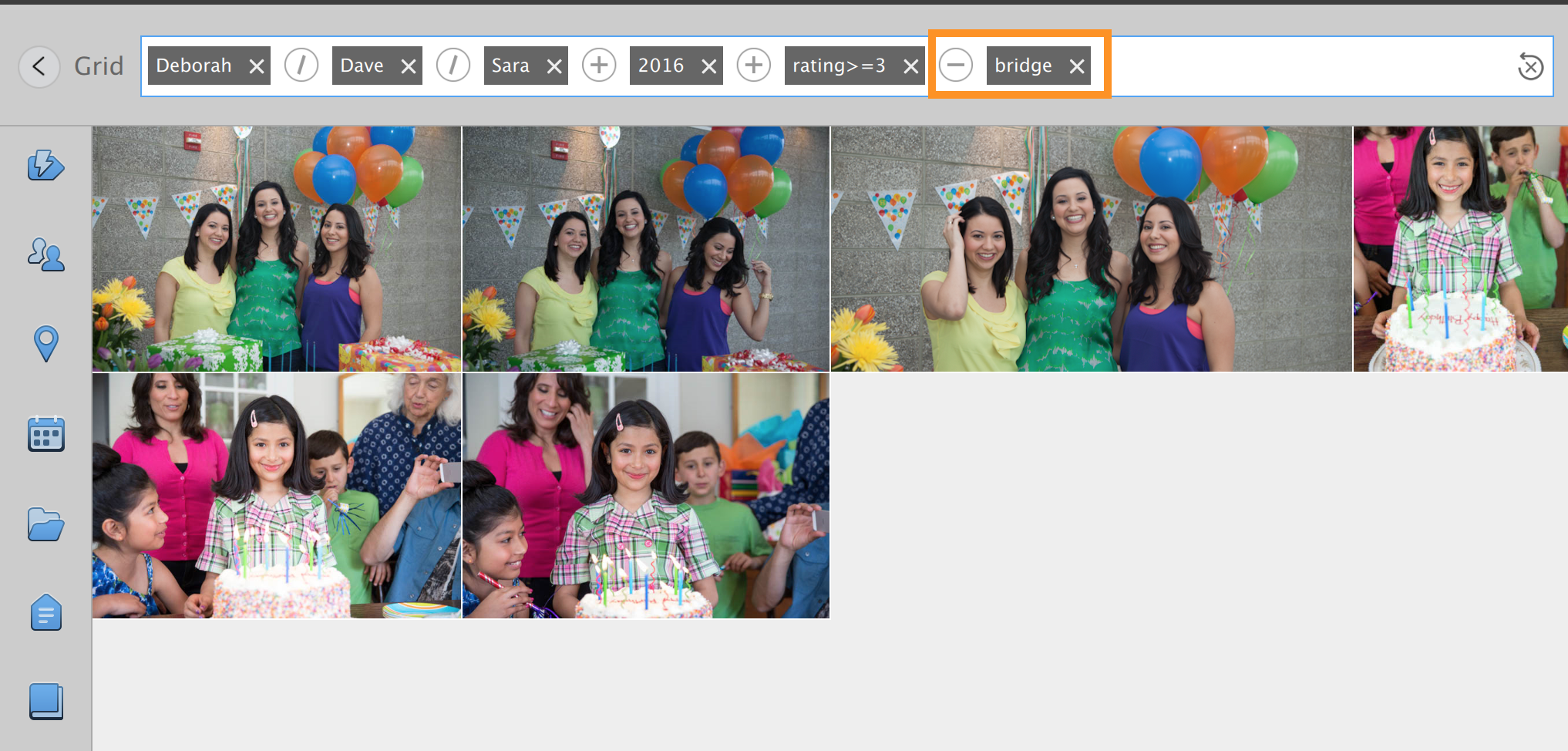 Enhanced Search - exclude parameters