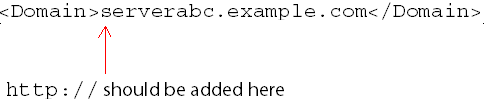 Specify URL