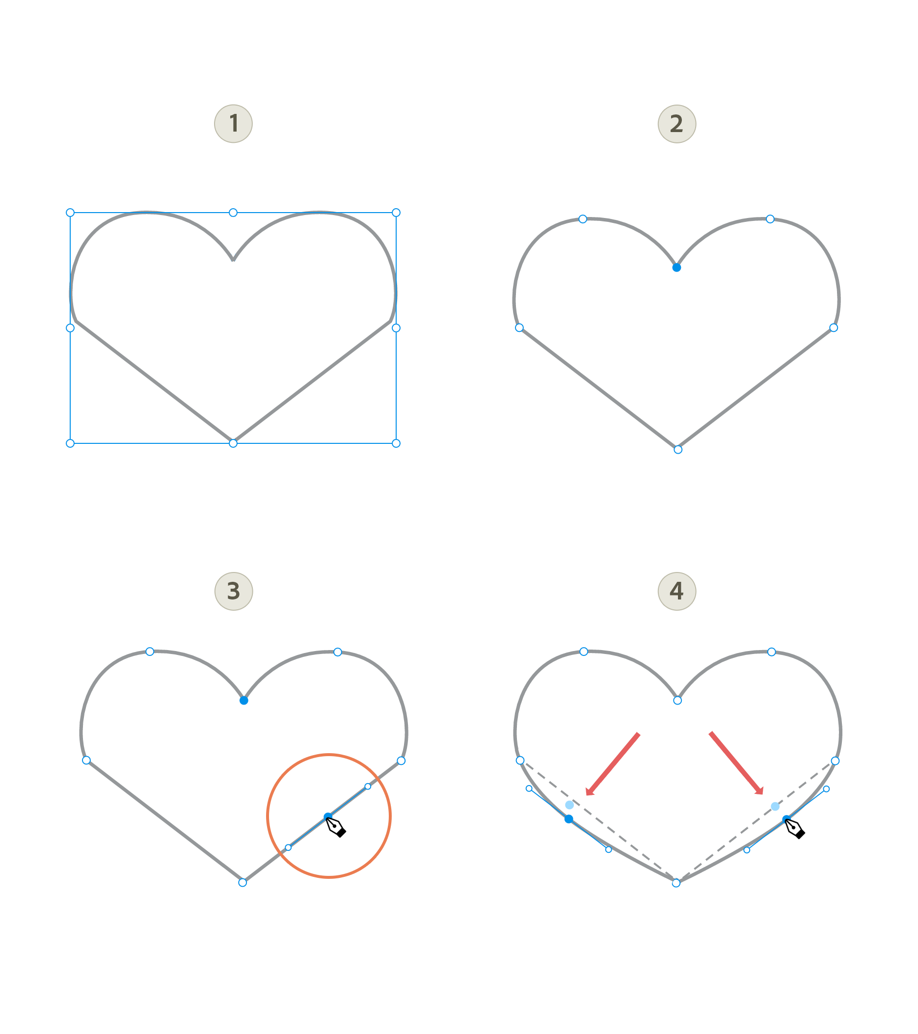 Adding and editing anchor points Adding and editing anchor points