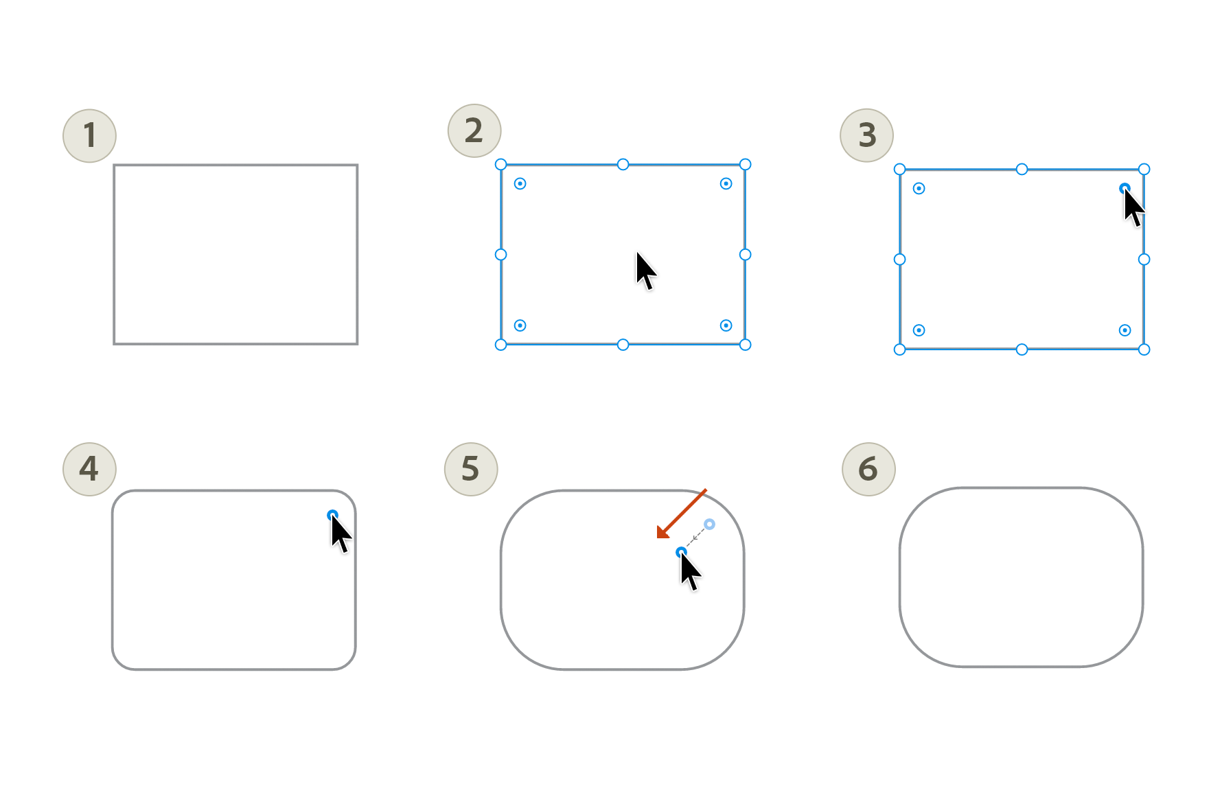 Draw rounded rectangles and squares Draw rounded rectangles and squares