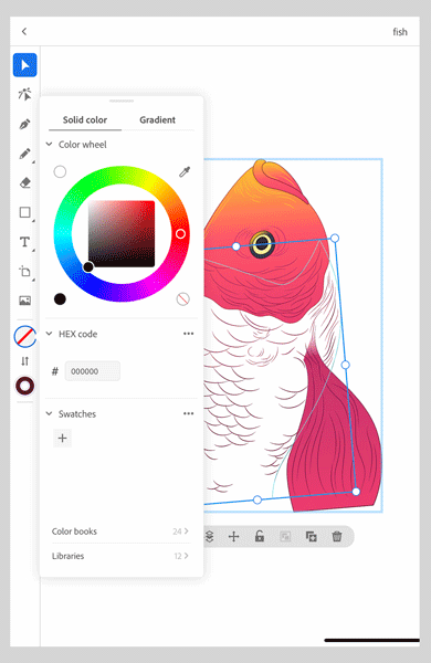 Proteus-Colours-Panel-Fish Color panel