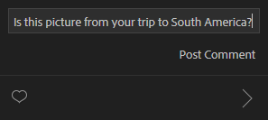 Escriba una sugerencia o añada un comentario en la zona de comentarios. Escriba una sugerencia o añada un comentario en la zona de comentarios de Lightroom Classic CC.
