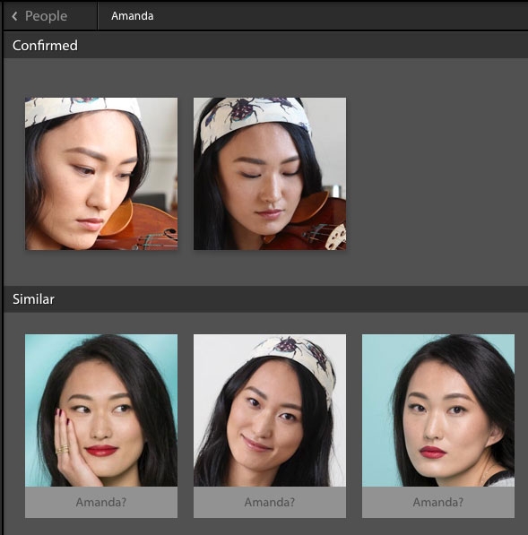 Lightroom suggests names for similar photos Lightroom suggests names for similar photos