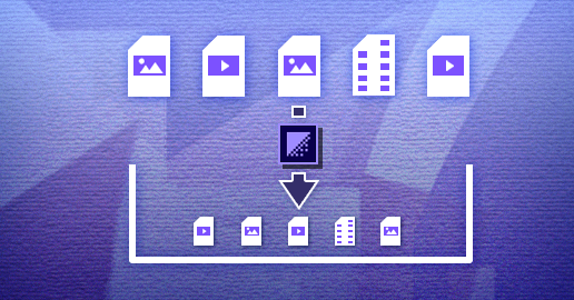 File formats supported for import with Media Encoder