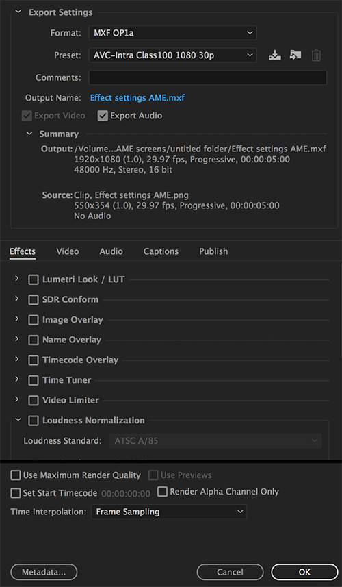 Apply loudness correction Apply loudness correction