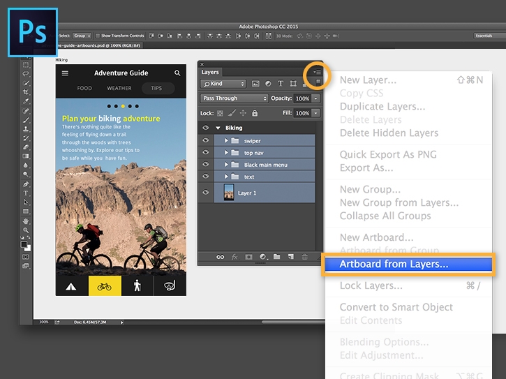 Artboards in Photoshop