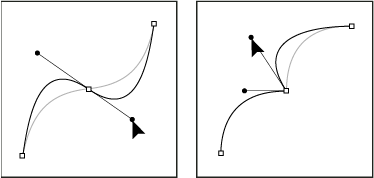 Adjust a smooth point and a corner point Photoshop Adjust a smooth point and a corner point