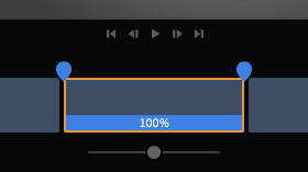 Speed up or slow down clips Speed up or slow down clips