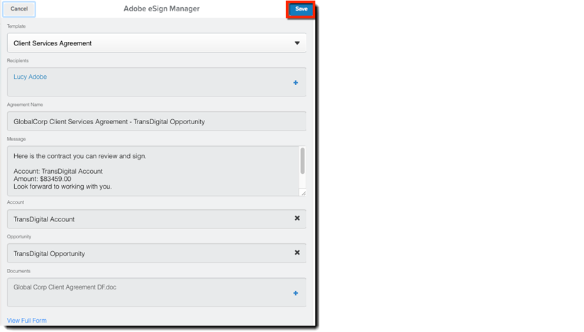 Adobe eSign Manager