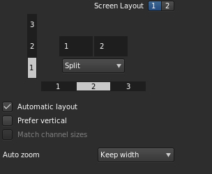 Screen Layout panel