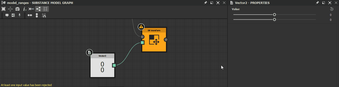 'At least one input value has been rejected' solution