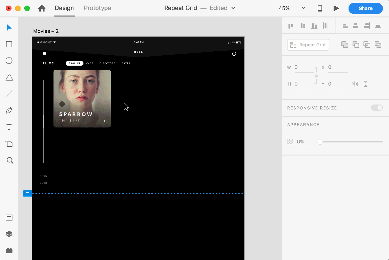 Dragging image files over an object in a Repeat Grid