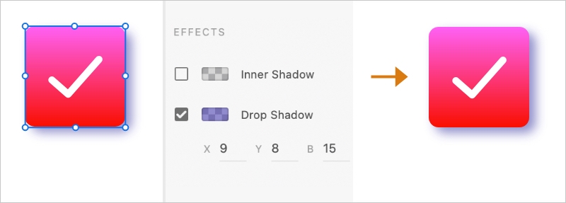 Applying Drop Shadow to an object