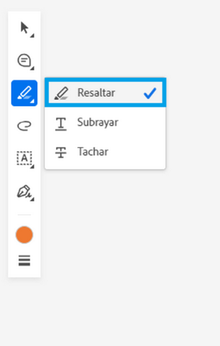 Resaltar, subrayar, tachar