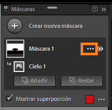Panel Máscaras