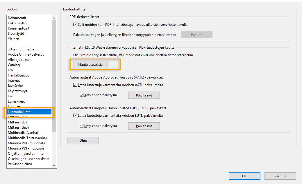 Valitse Luotonhallinta