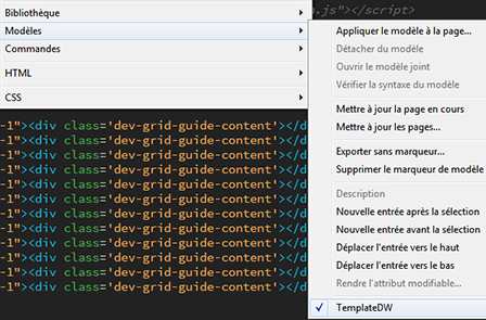 Recherche des régions modifiables