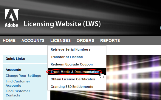 Selezionate Licenze, Ricerca supporti e documentazione