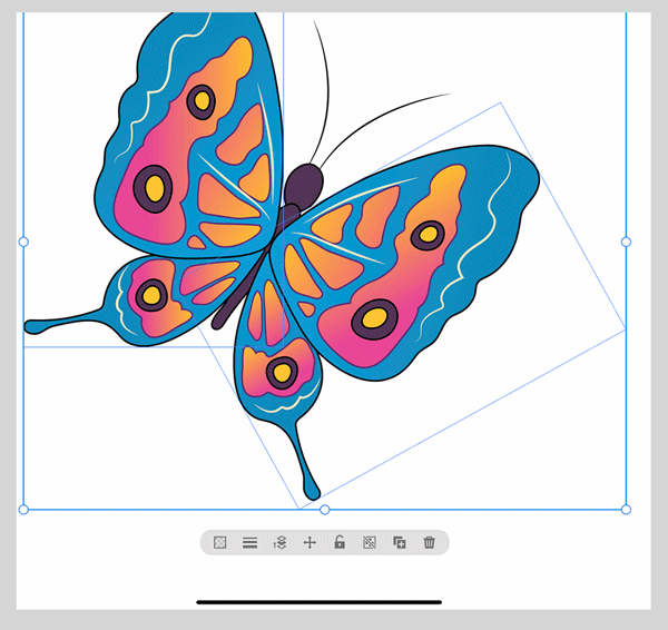 Proteus-Stroke-Panel-Butterfly2 コンテキストウィジェットを使用した線の適用