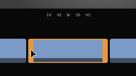 クリップのトリミング クリップのトリミング
