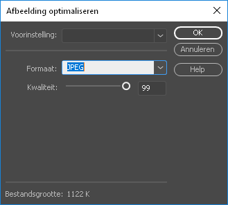imageoptimization Een afbeelding optimaliseren in Dreamweaver