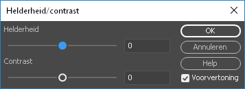 brightnessandcontrast Helderheid en contrast van afbeeldingen aanpassen in Dreamweaver