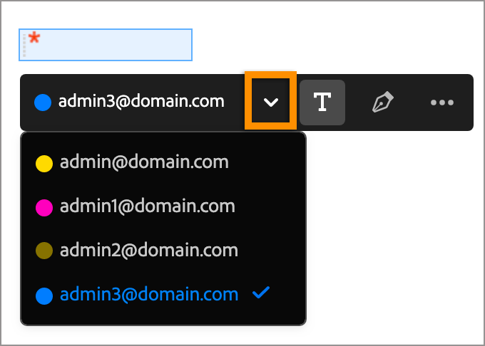 Escolher signatário