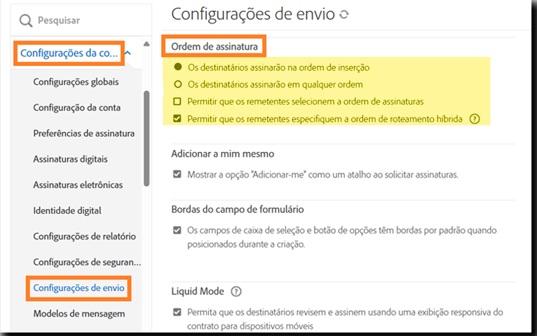 nav_to_send_settings Configurações