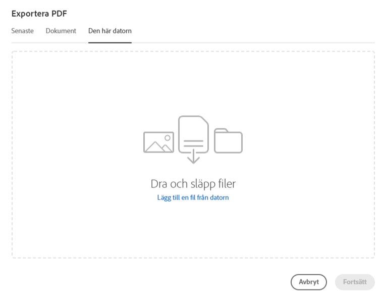 Välj en fil från din dator