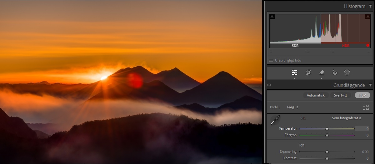 Bild efter att HDR-effekt använts