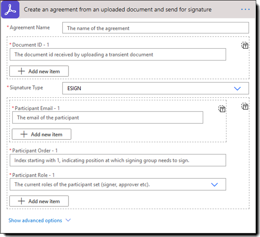 action_-_create_anagreementfromanuploadeddocumentandsendforsigna Skapa ett avtal från ett uppladdat dokument och skicka för signering