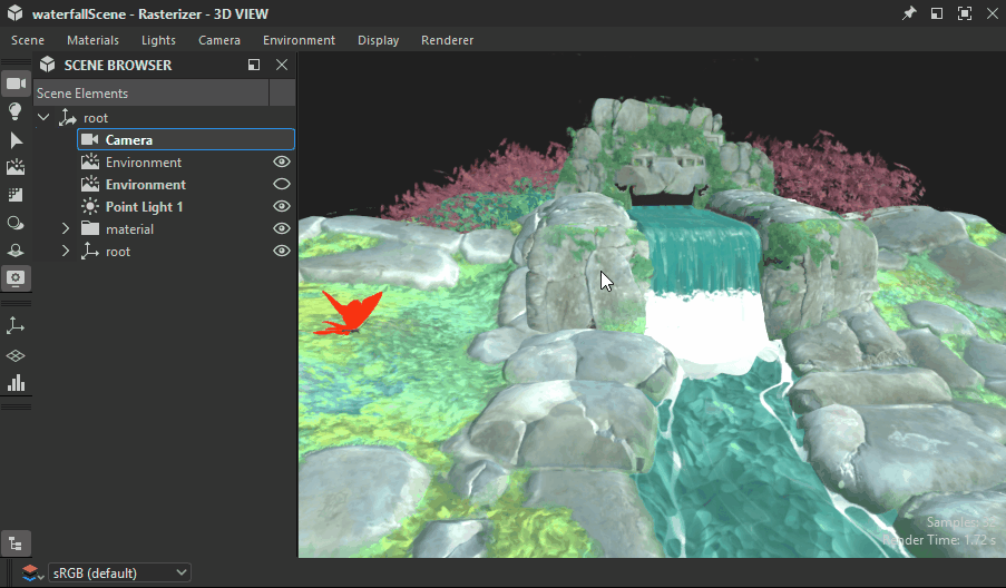 Scene browser - Toggling object visibility Scene browser - Toggling object visibility