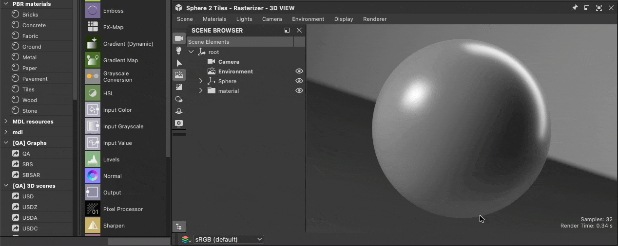 Loading a 3D scene - From a scene state file Loading a 3D scene - From a scene state file